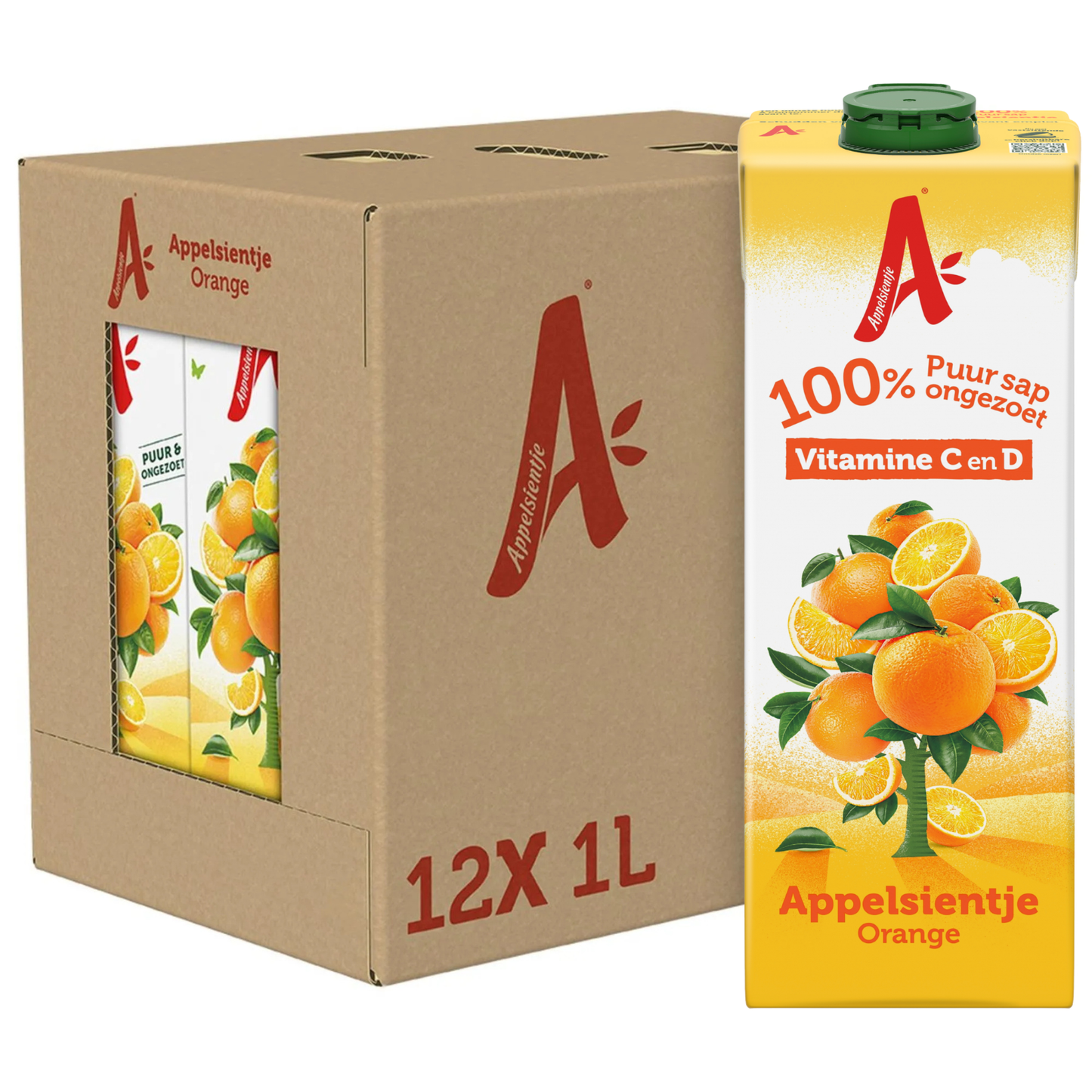 Appelsientje sinaasappel pak (12x1 liter)