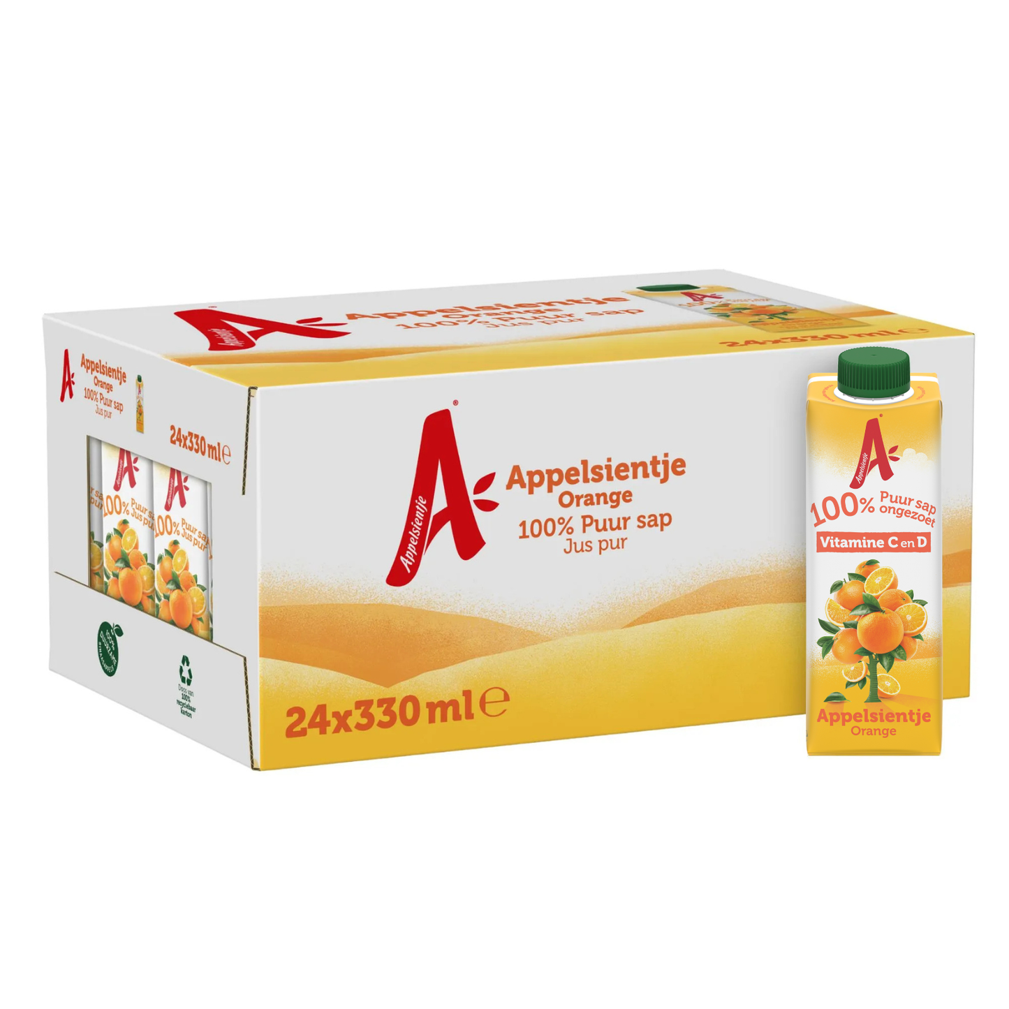 Paquete de naranja Appelsientje (24x 33cl)