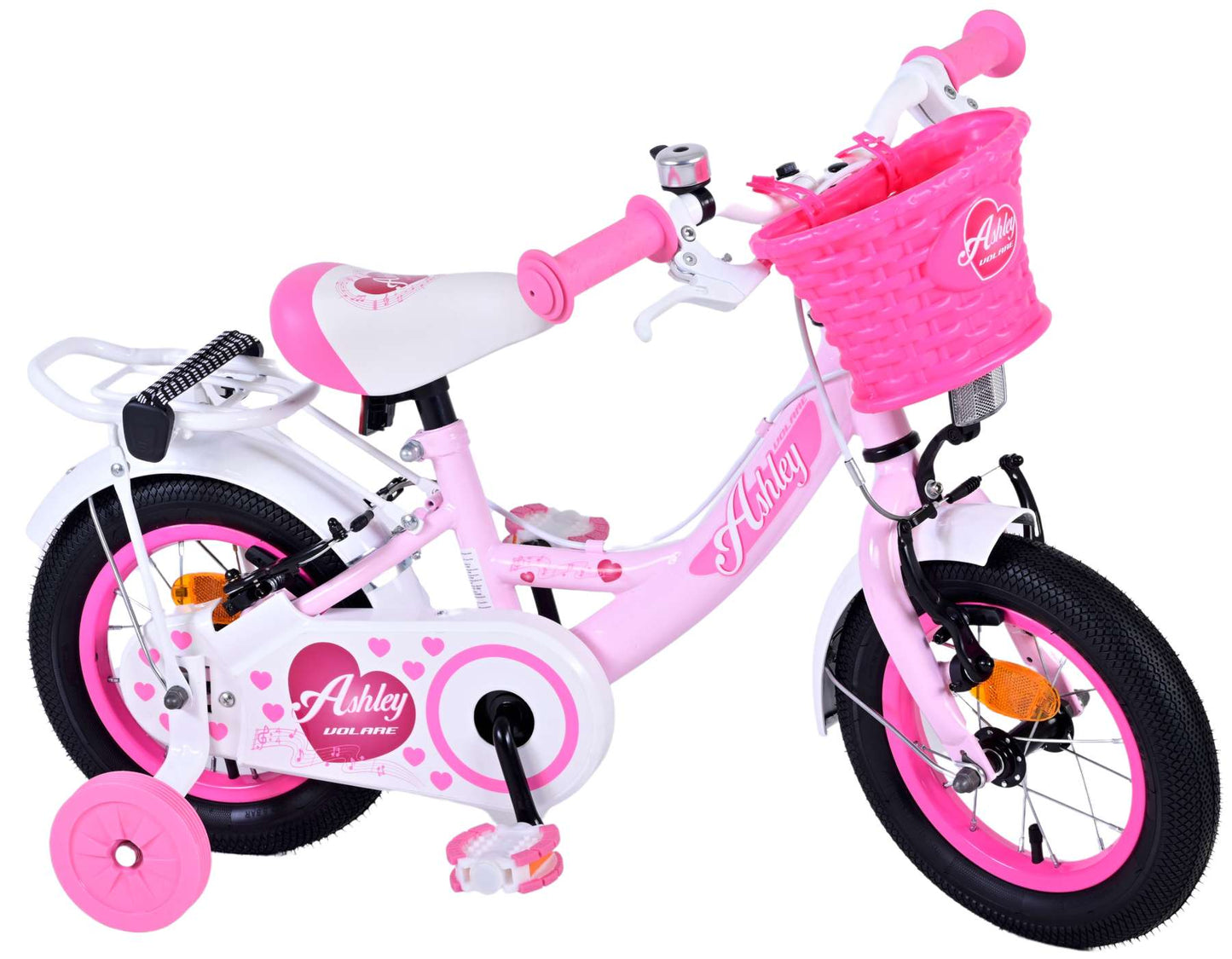 Bicycle per bambini di Vlatare Ashley - Girls - 12 pollici - Pink - Freni a due mani