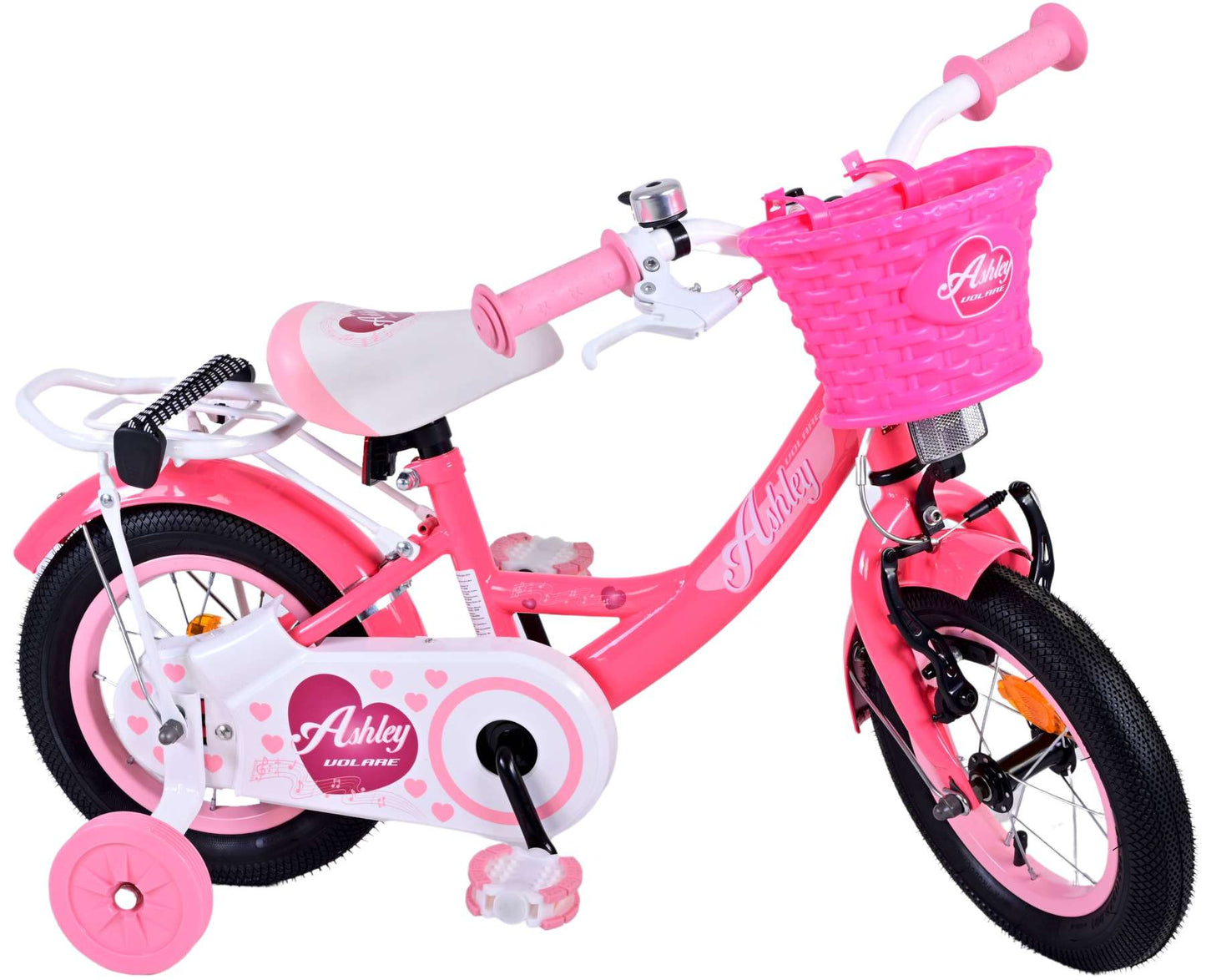 Bicycle per bambini di Vlatare Ashley - Girls - 12 pollici - rosa rosso