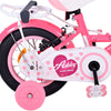 Volare Ashley Kinderfiets - Meisjes - 12 inch - Roze Rood - Twee handremmen