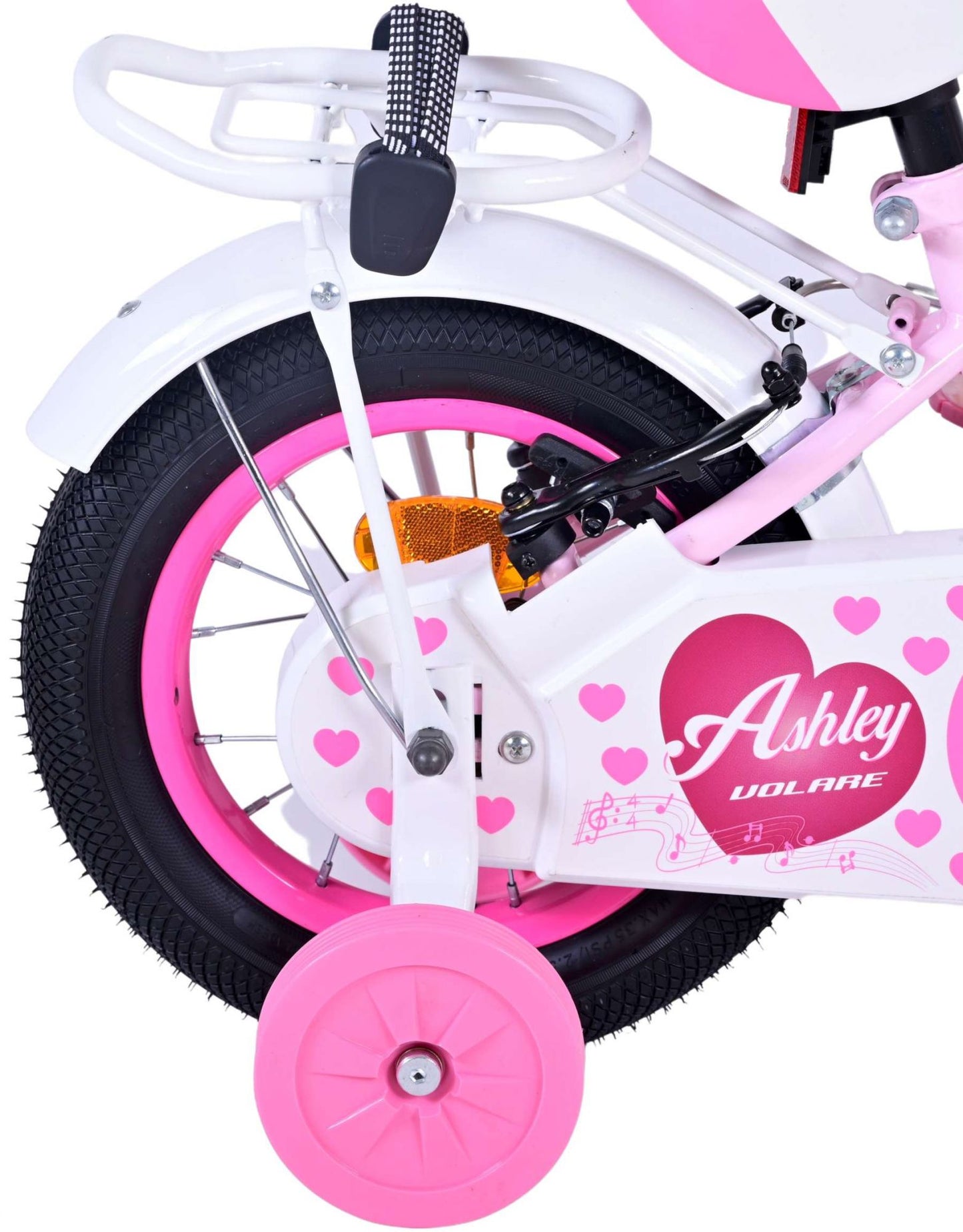 Bicycle per bambini di Vlatare Ashley - Girls - 12 pollici - Pink - Freni a due mani