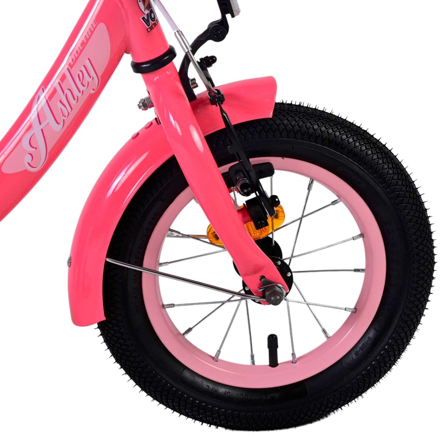 Bicycle per bambini di Vlatare Ashley - Girls - 12 pollici - rosa rosso