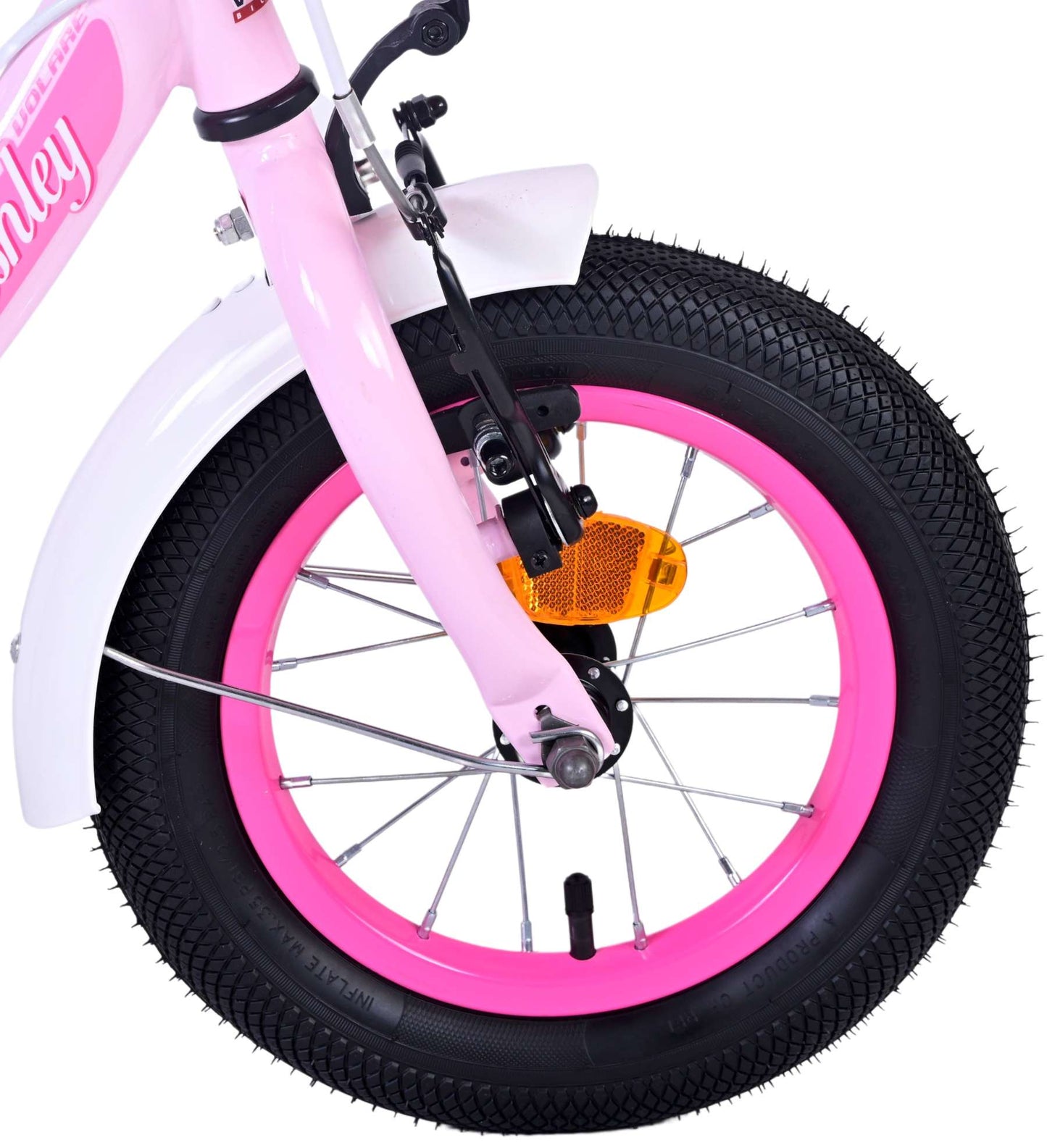 Bicycle per bambini di Vlatare Ashley - Girls - 12 pollici - Pink - Freni a due mani