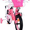 Volare Ashley Kinderfiets - Meisjes - 12 inch - Roze Rood - Twee handremmen