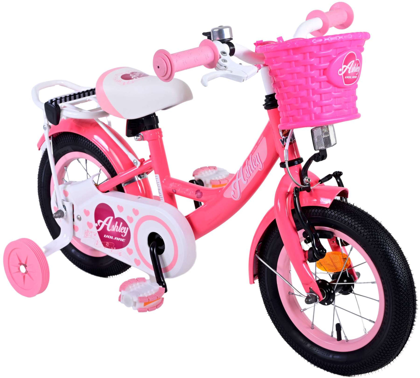 Bicycle per bambini di Vlatare Ashley - Girls - 12 pollici - rosa rosso