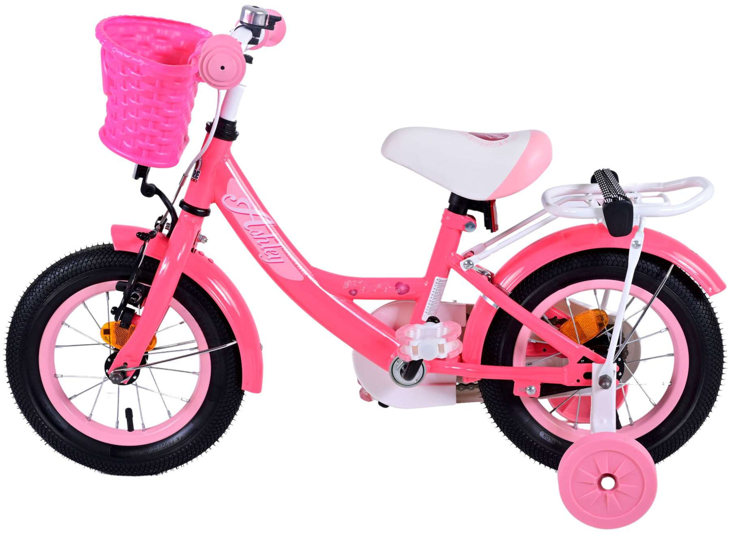 Bicycle per bambini di Vlatare Ashley - Girls - 12 pollici - rosa rosso