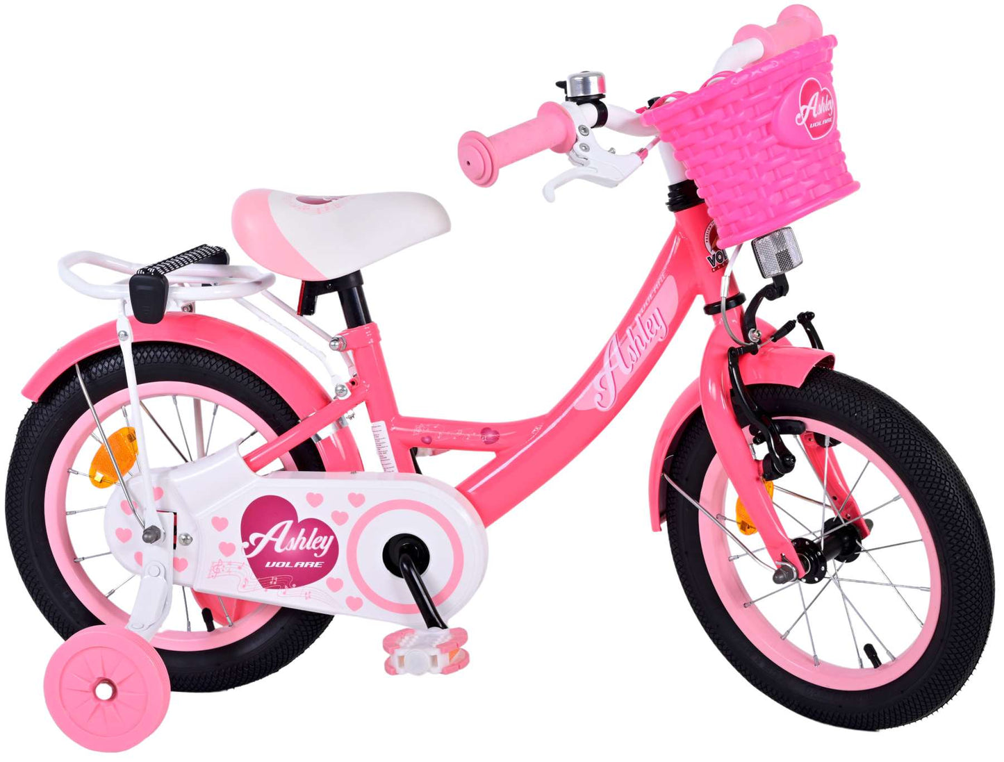 Bicycle per bambini di Vlatare Ashley - Girls - 14 pollici - rosso rosa