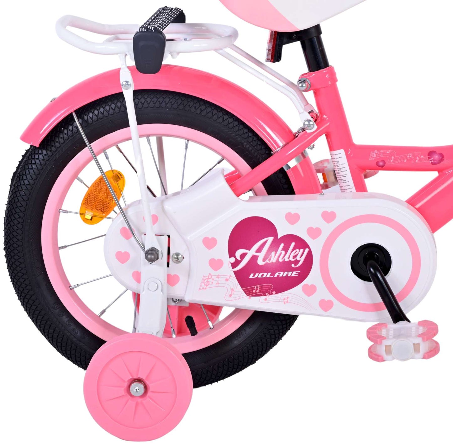 Bicycle per bambini di Vlatare Ashley - Girls - 14 pollici - rosso rosa