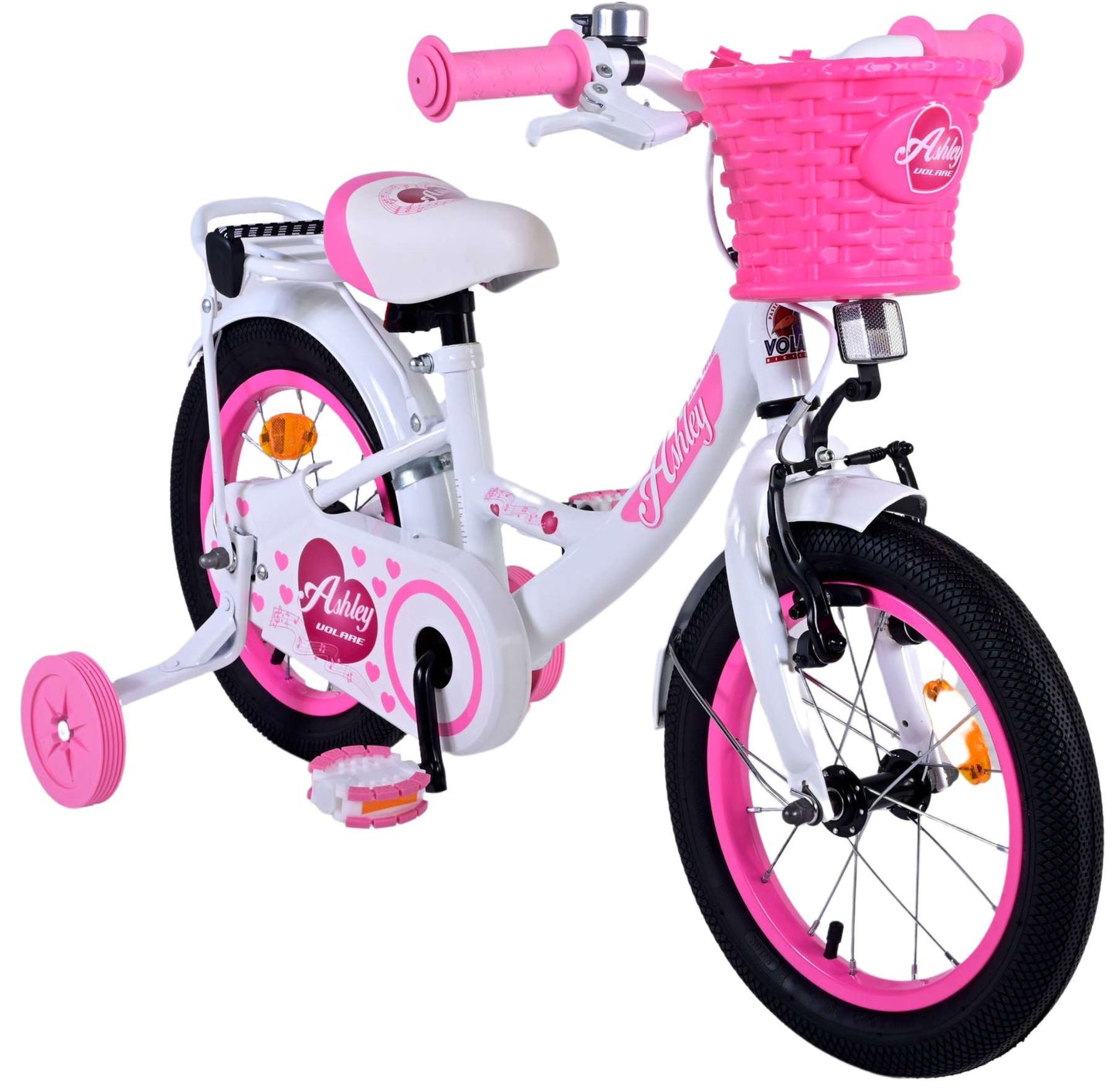 Bicicleta para niños de Vinare Ashley - Niñas - 14 pulgadas - White