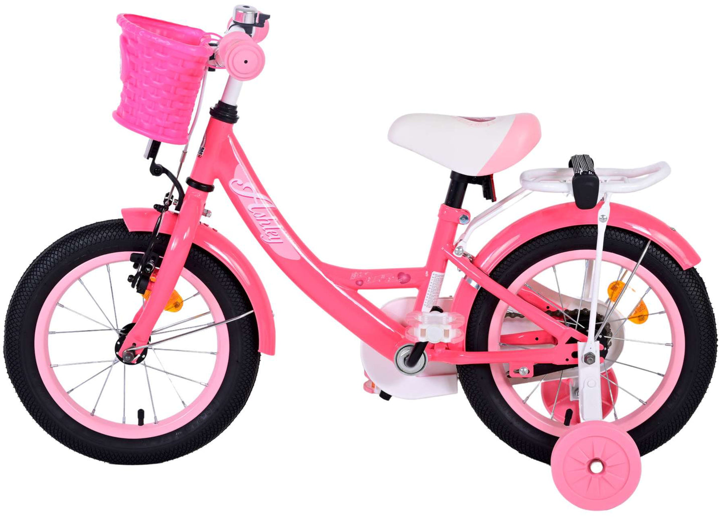 Bicycle per bambini di Vlatare Ashley - Girls - 14 pollici - rosso rosa