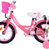 Volare Ashley Kinderfiets - Meisjes - 14 inch - Roze Rood - Twee Handremmen
