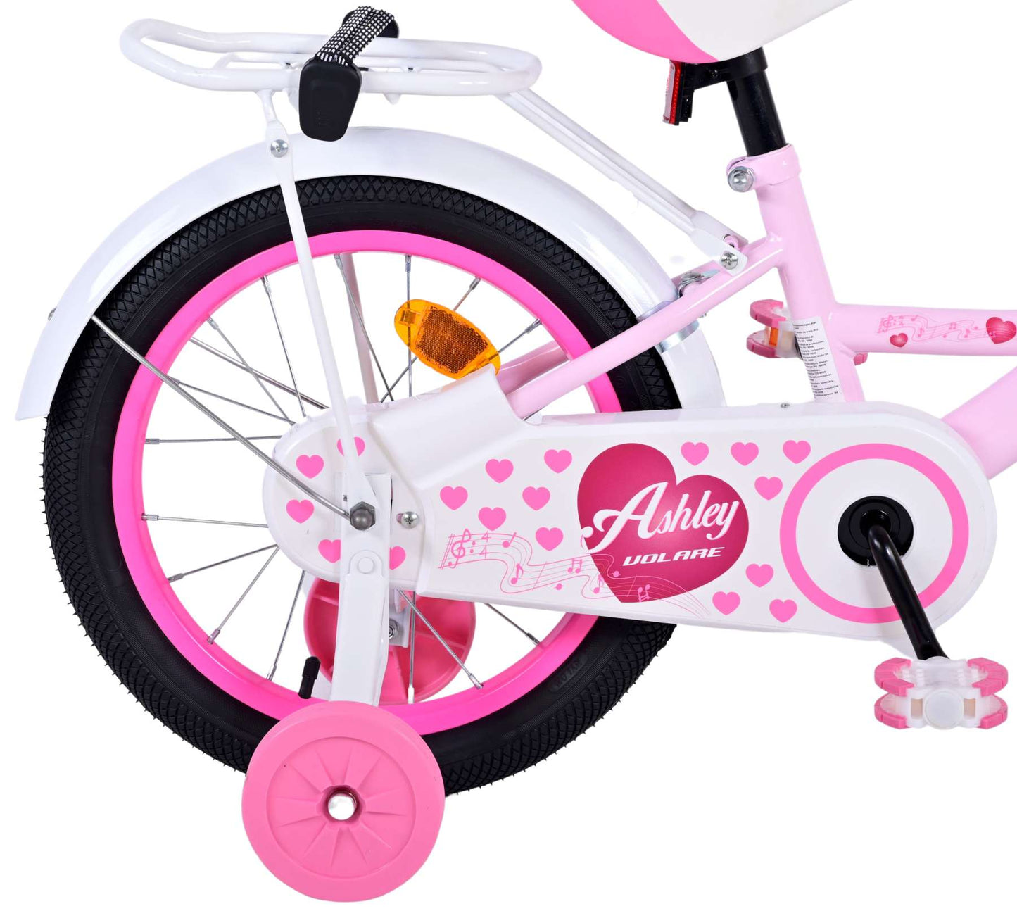 Volare Ashley Bicycle para niños - niñas - 16 pulgadas - rosa