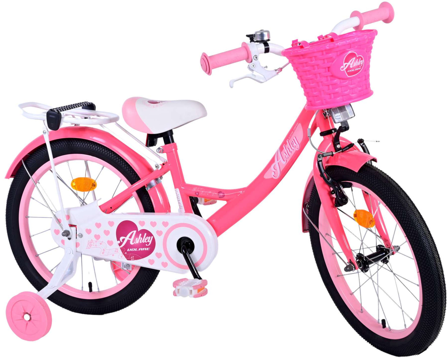 Bicycle per bambini di Vlatare Ashley - Girls - 18 pollici - Rosso rosa