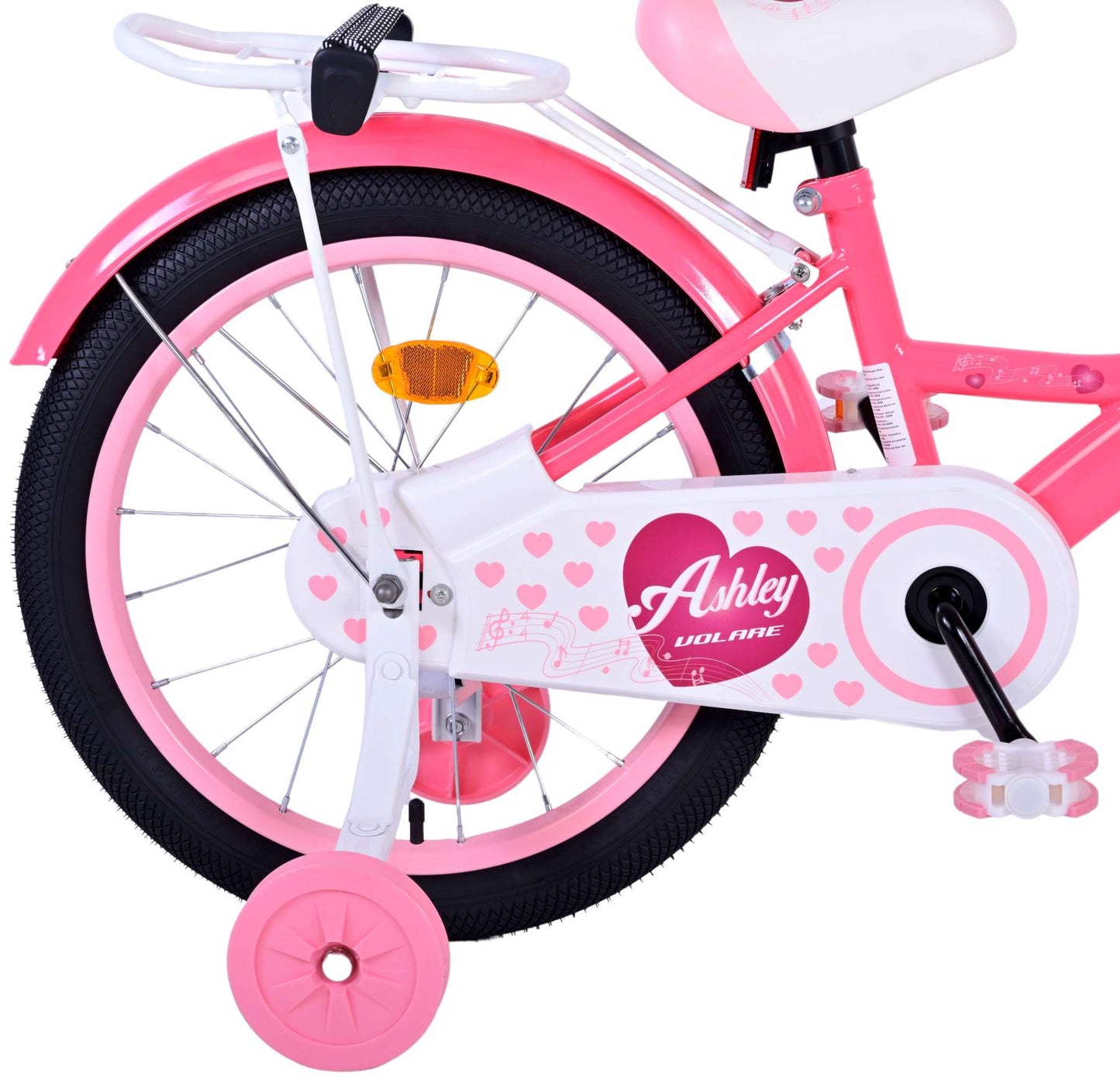 Bicycle per bambini di Vlatare Ashley - Girls - 18 pollici - Rosso rosa