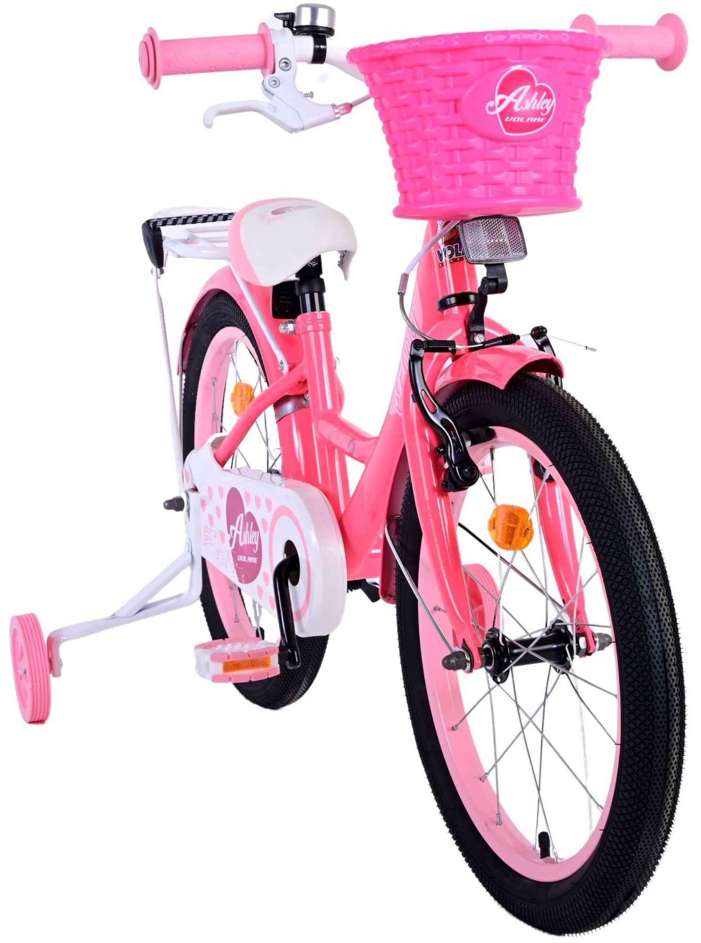 Bicycle per bambini di Vlatare Ashley - Girls - 18 pollici - Rosso rosa