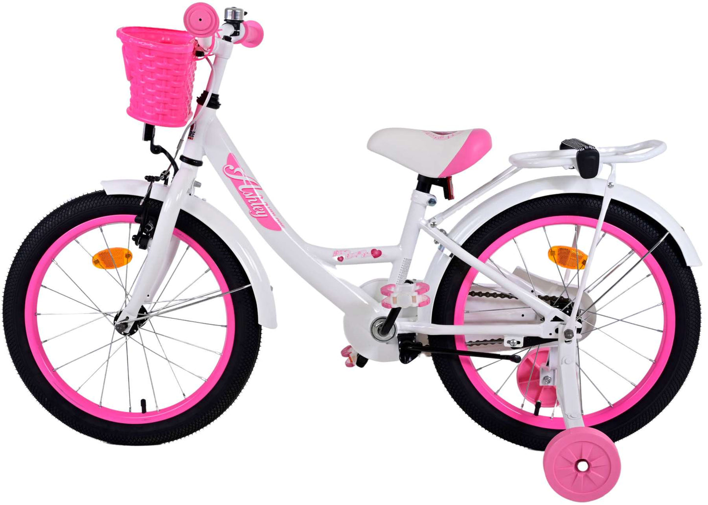 Bicycle per bambini di Vlatare Ashley - Girls - 18 pollici - Bianco