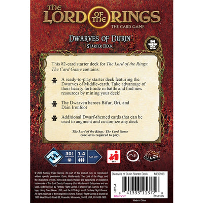 Asmodee il Signore degli Anelli: Nani di Durin Starter de