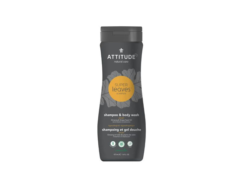 Actitud champú ducha gel 2 en 1 deportes