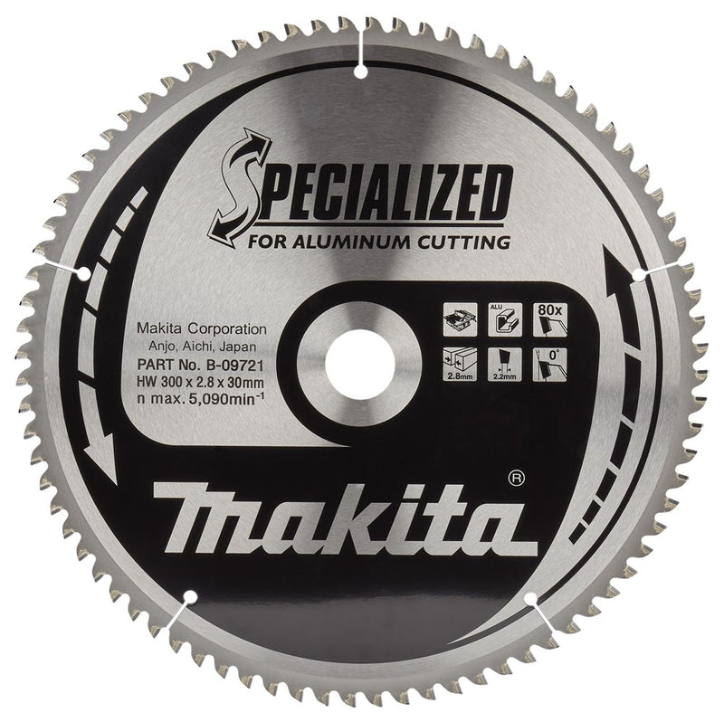 Sega Makita alluminio 300x30x80t 0g - b-09721