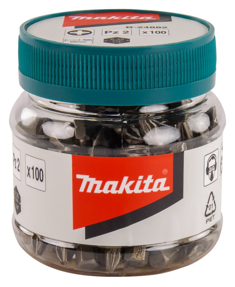 Makita accessoires schroefbit pz2x25mm pot 100 st - b-24882