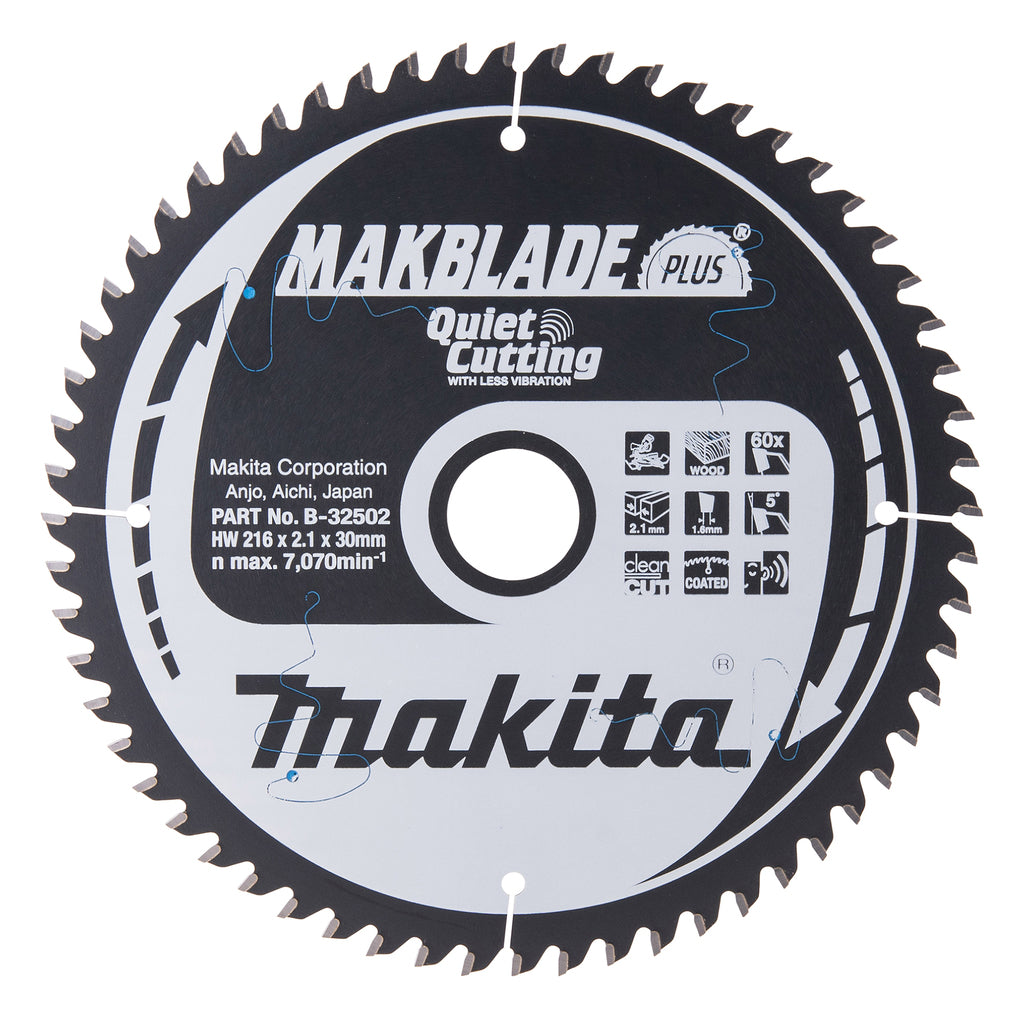 Lama per sega Makita | legno | 216x30x60t| 5 gradi - b-32502