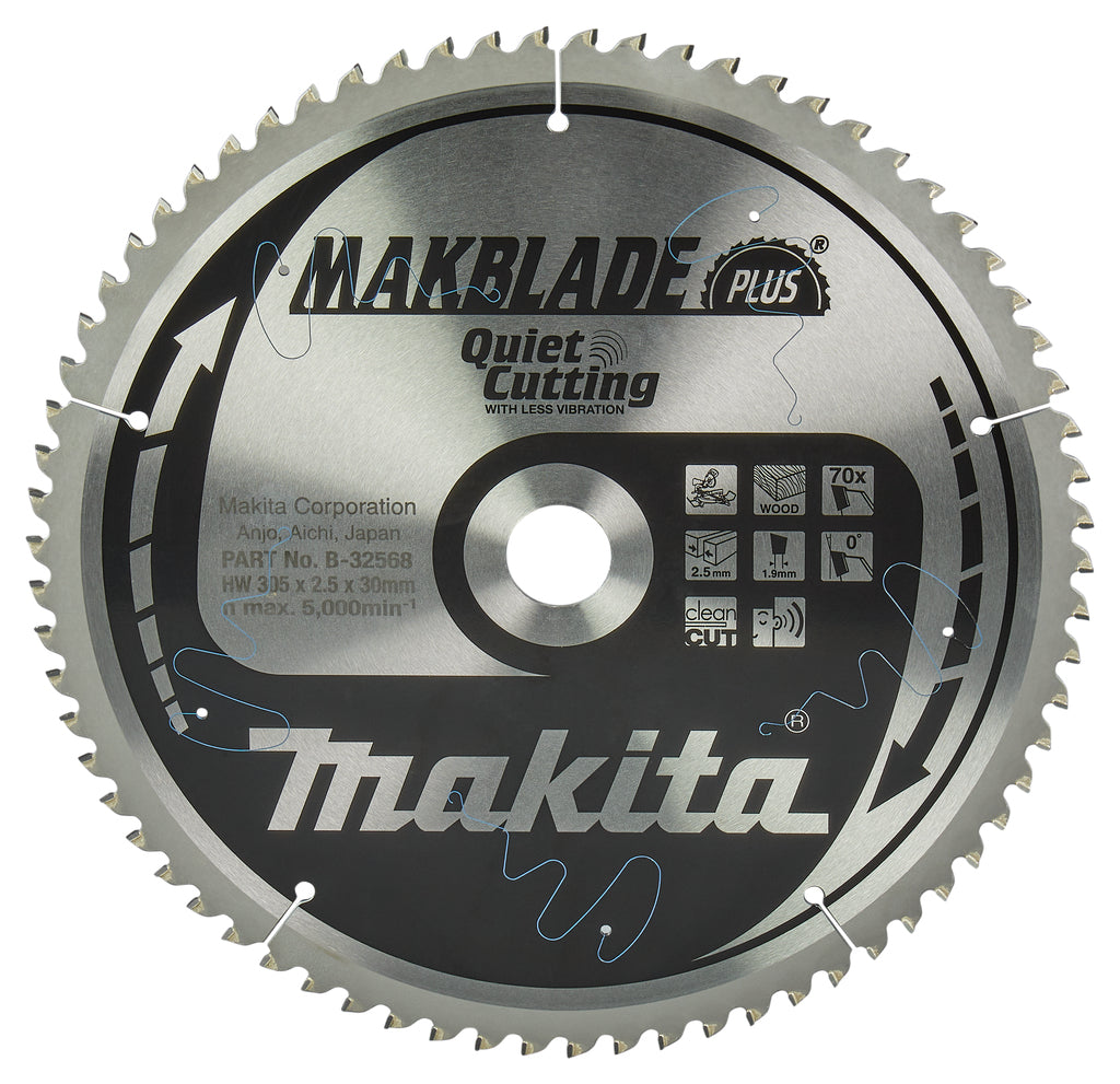 Accessori Makita lama per sega trasversale legno q c 305x30x2,5 70t 0g - b-32568