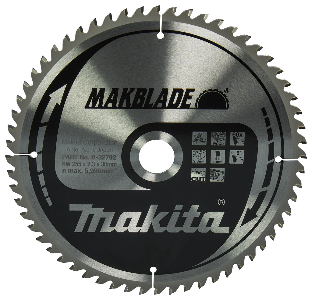 Accessori Makita lama per sega trasversale | legno | 255x30x60t 5g - b-32792