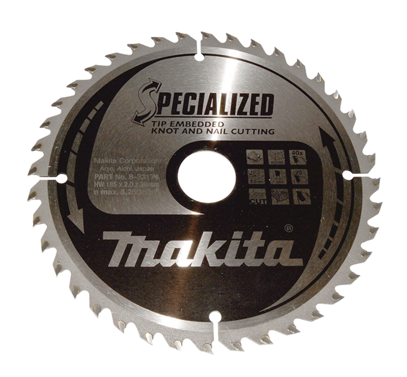 Lama per sega Makita | tipo | 185x30x2,0| 40t | 25 gradi - b-33174