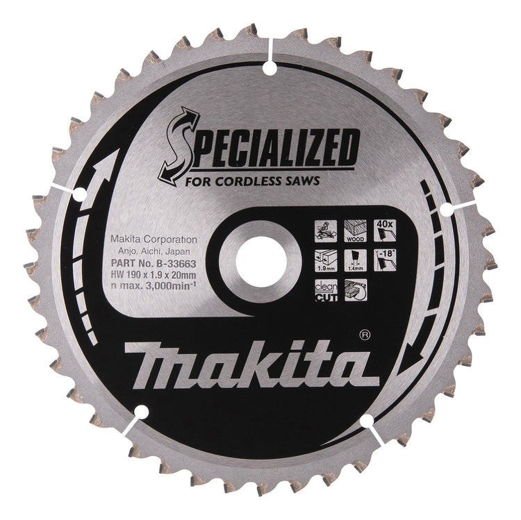 Accessori Makita lama per sega a taglio trasversale legno - b-33663