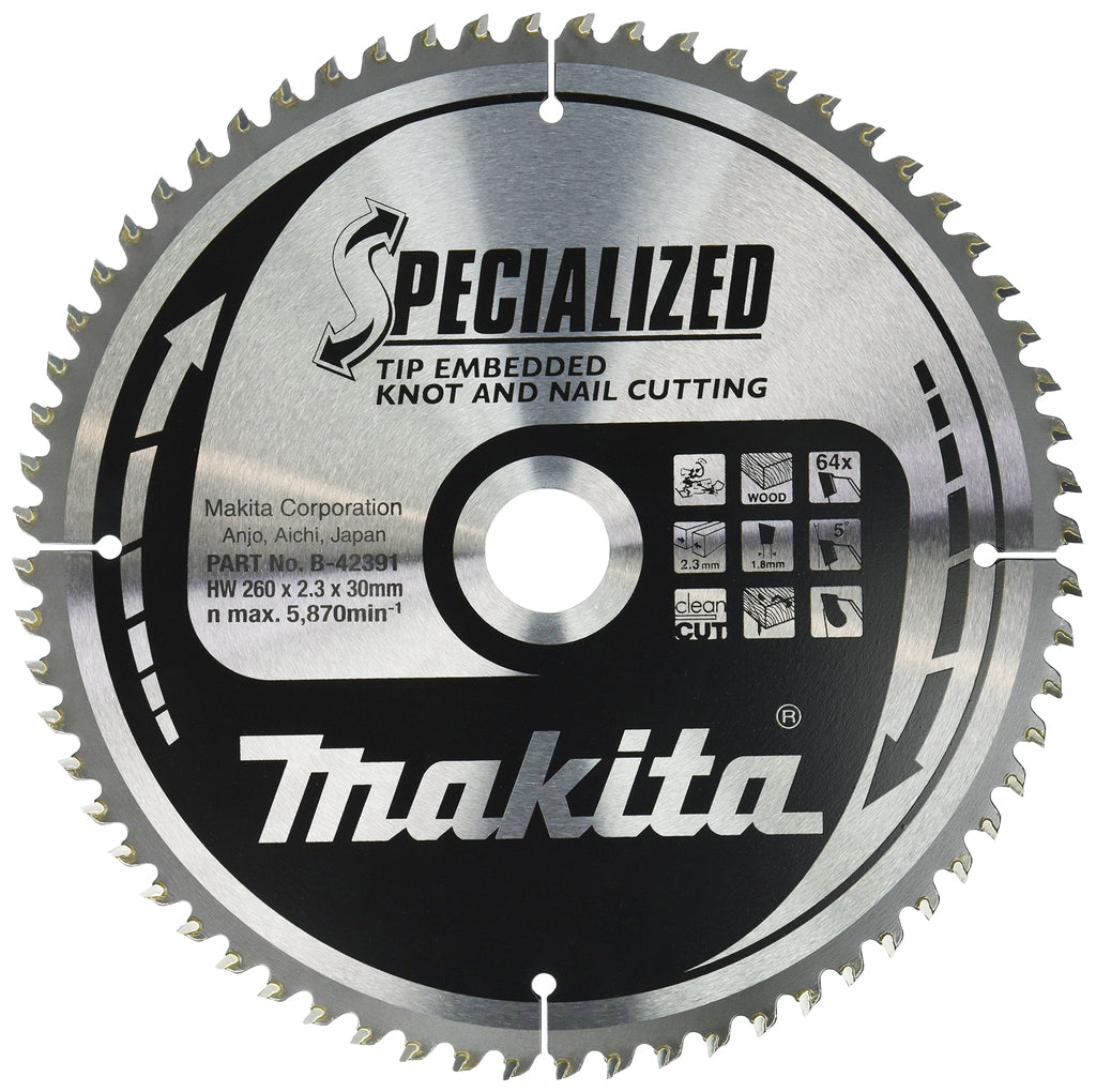 Accessori Makita lama per sega a taglio trasversale legno (chiodo a nodo) – b-42391