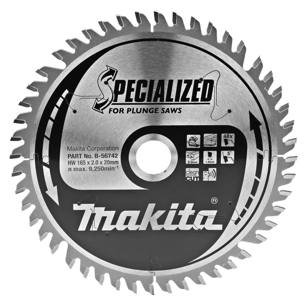 Accessori Makita sega corian 165x20x2,0 48t 5g - b-56742 - b-56742
