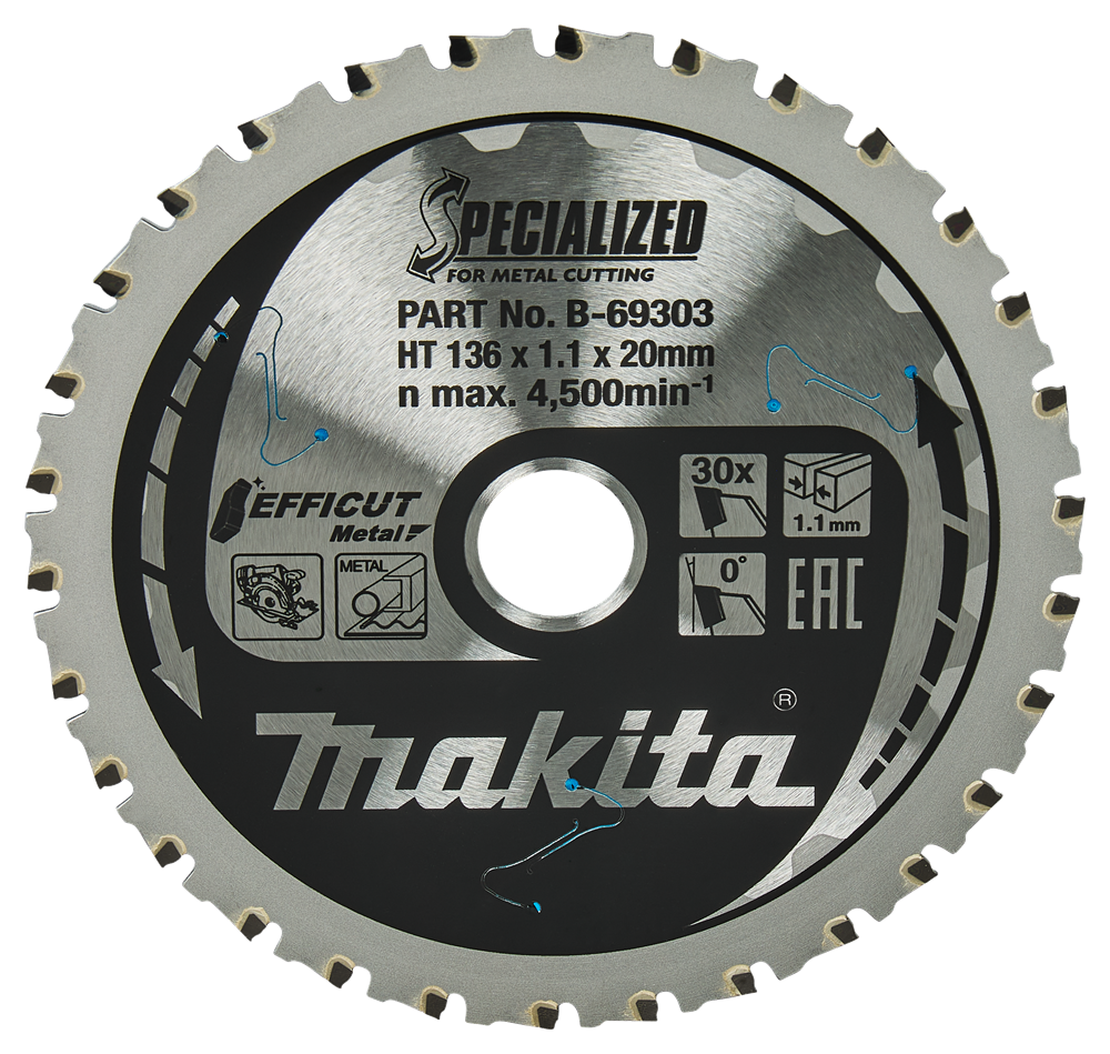 Makita accessoires makita zaagblad ffcut 136x20x1,1 30t 0g - b-69303