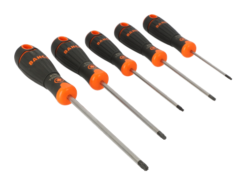 Juego de destornilladores Bahco aptos para torx.