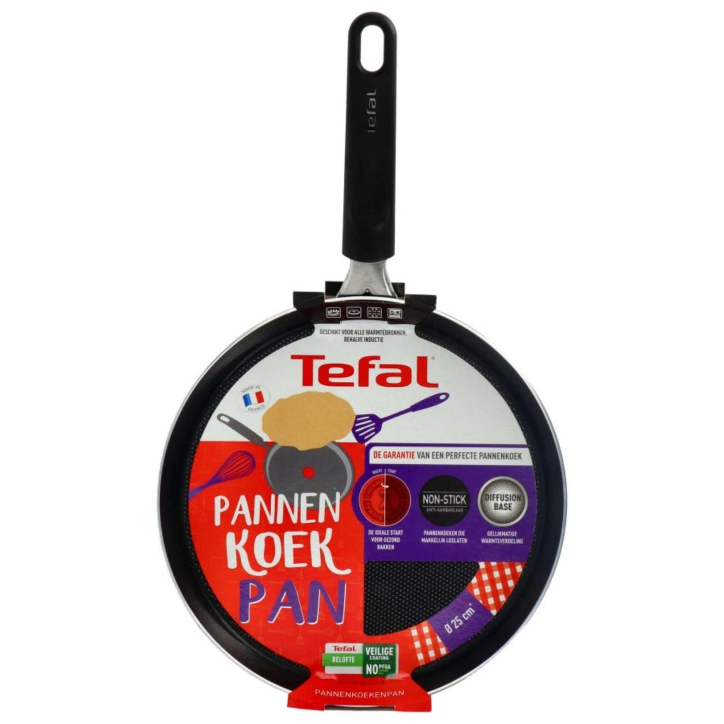 Tefal pannenkoekpan 25cm- geen inductie
