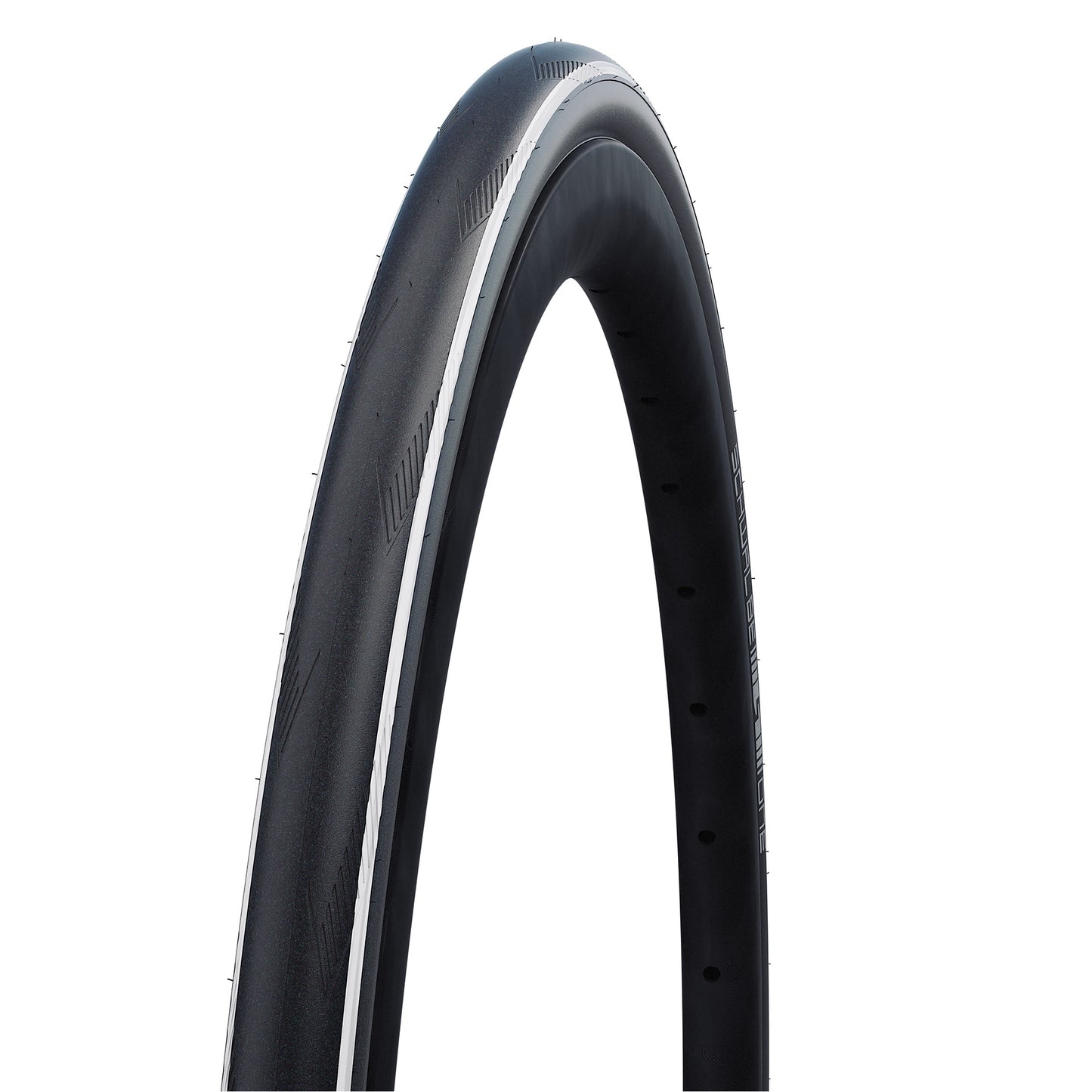 Banda plegable Schwalbe One V-Guard 28 x 1.00 25-622-Black con una franja blanca