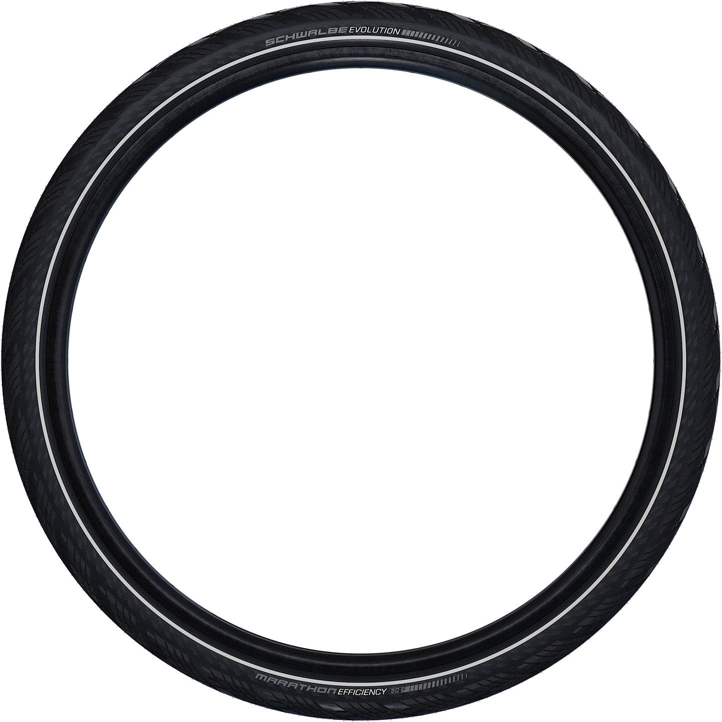 Banda pieghevole Schwalbe Maratona Efficienza Super Race V-GUARD 27,5 x 2,15 55-584-BLACK con riflesso