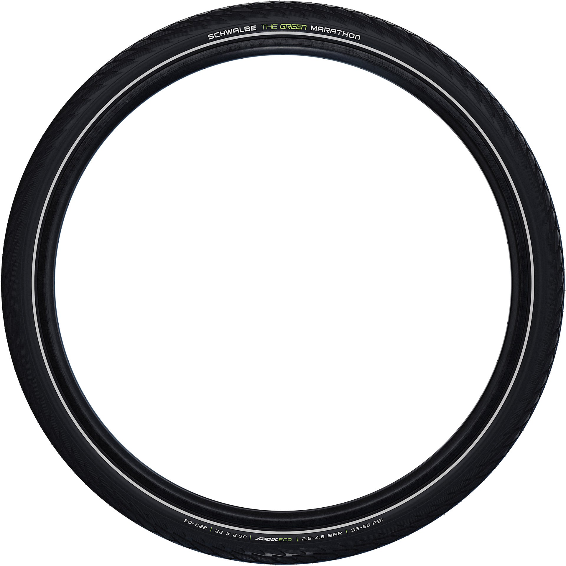 Schwalbe Tire Green Marathon Greenguard 28x1 5 8x1 3 8 (37-622) Nero