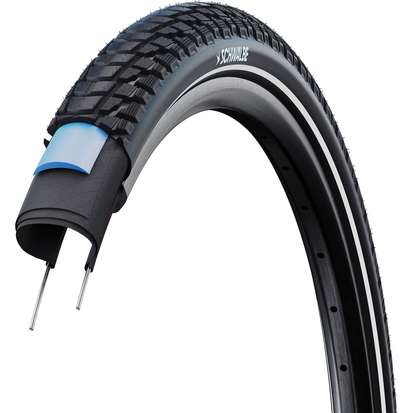 Schwalbe copertoncino marathon plus tour perf 55-584 +r nero