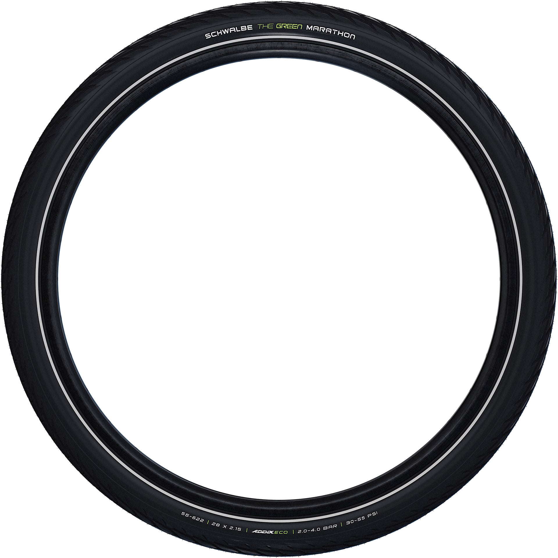 SCHWALBE Marathon Green Guard 55-622 (28x2.15) Black Reflex