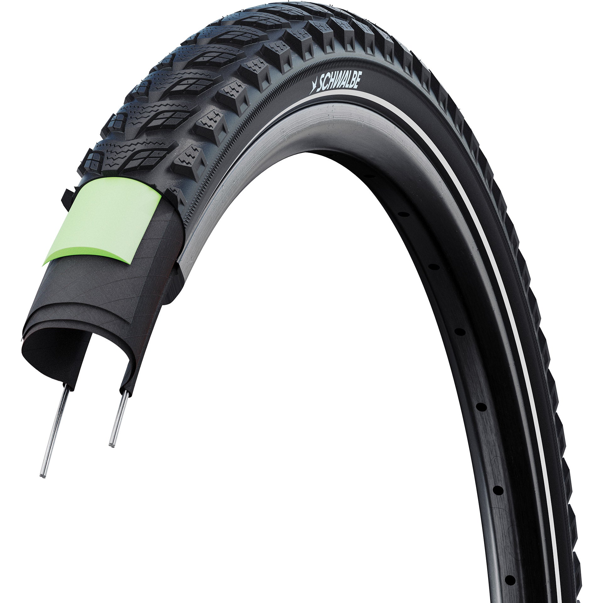 Schwalbe copertone a filo Marathon 365 50-622 +r nero
