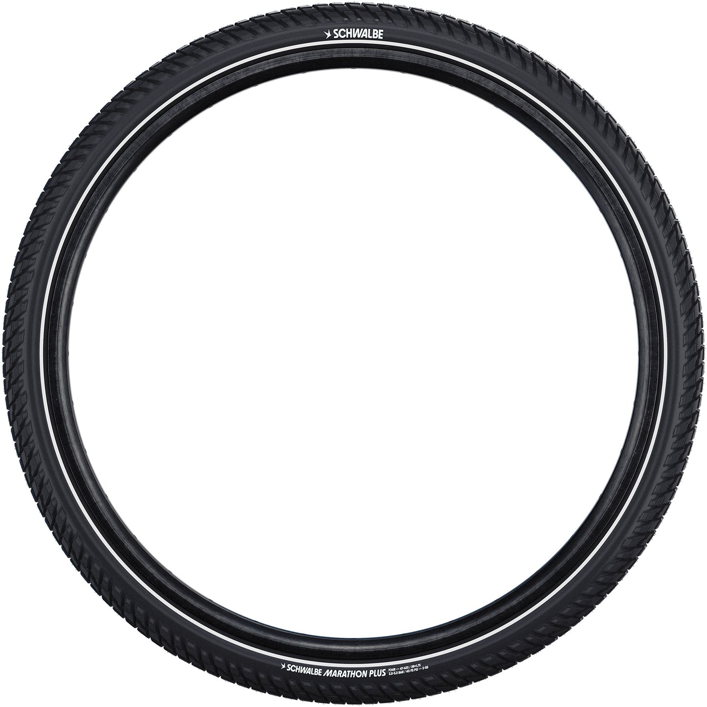 Schwalbe marathon plus tour - cablato - addix - smartguard - 700x35c - nero + reflex