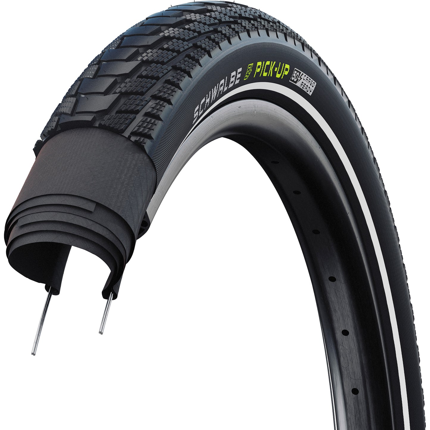 Pickup Schwalbe - cablato - addix e - super defence - 20x2,35 - nero + reflex