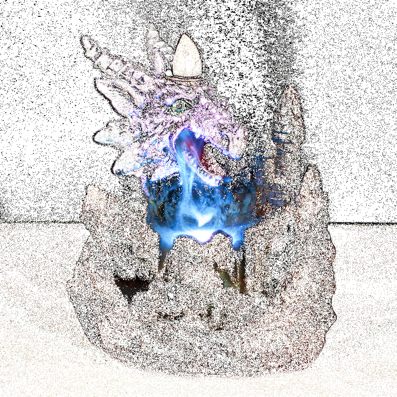 Soporte de incienso de backflow de Purple Dragon LED