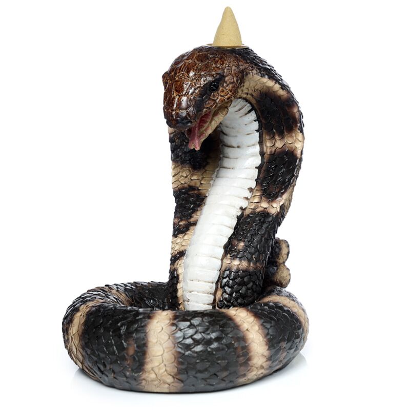 Porta di incenso di backflow del tubo flessibile cobra arrotolato