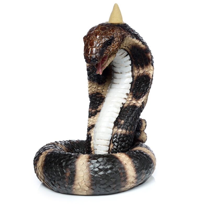 Porta di incenso di backflow del tubo flessibile cobra arrotolato