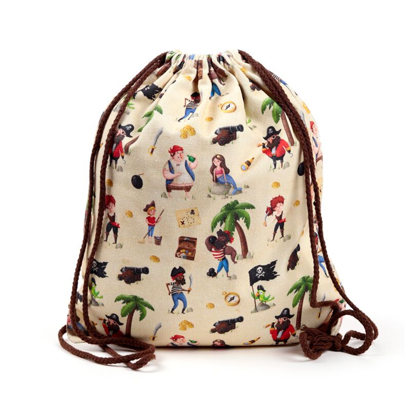 Zaino Jolly Rogers Pirate Canvas Trekkoord