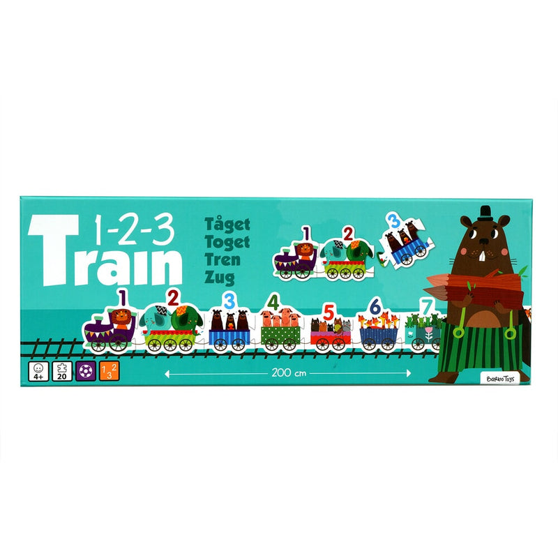 Barbo giocattoli treno puzzle animali -123 barbotoys (5870)