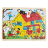 Barbo giocattoli Pippi puzzle con cornice in legno - FSC (8602)