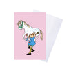 Barbo Toys Biglietto d'auguri Pippi con busta - blu (8617)